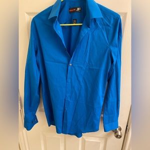 J ferrar Long Sleeve Button Up Blue Mens Small 14-14.5 32-33